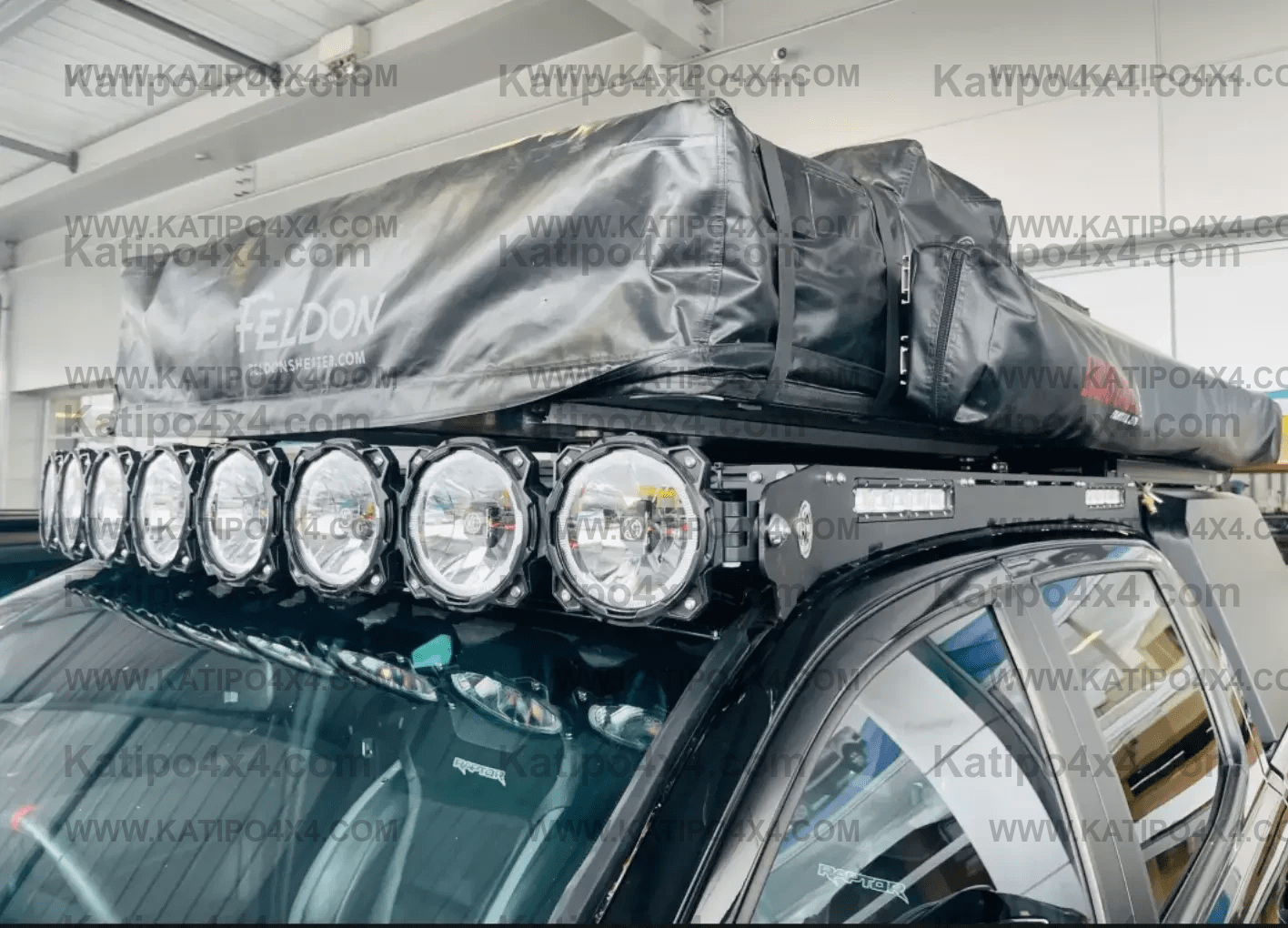 KC HiLights - 10" C-SERIES LED ( FOR M-RACK ) - 4-LIGHTS - 50W FLOOD BEAM - FOR M-RACKS