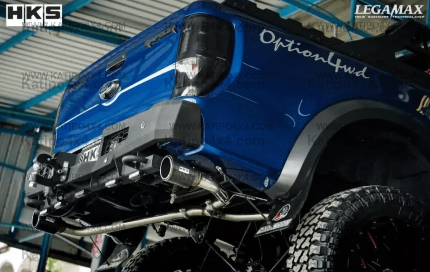 HKS DUAL EXIT RAPTOR, LEGAMAX MUFFLER EXHAUST (2018-2022)