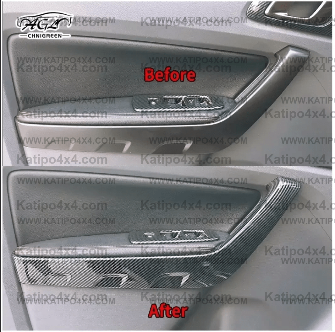 Carbon Fiber Door Trim kit Ford Ranger & Raptor 2015+ ( FREE WORLDWIDE SHIPPING )