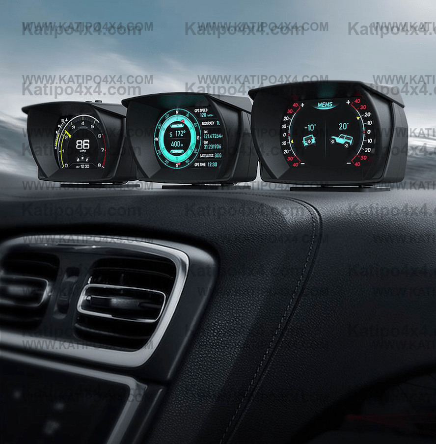 ( 1, 2 OR 3 GUAGES ) V61 Car On-board Computer 3 IN 1 HUD OBD2 Gauge GPS Speedometer Intelligent Inclinometer Alarm System ( WORLD WIDE SHIPPING )