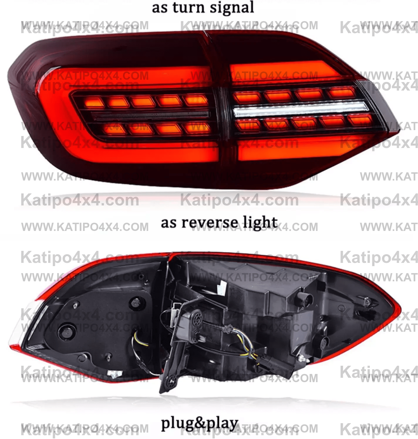 Ford Everest 2013 - 2020 Rear Running Light + Brake Lamp + Reverse + Dynamic Turn Signal FREE WORLDWIDE SHIPPING
