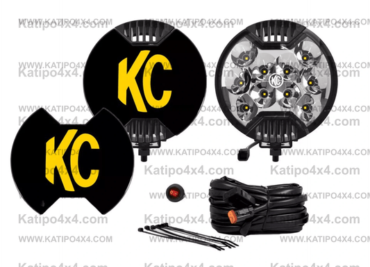 KC - 6" SlimLite LED - 2-Light System - 50W Spot Beam