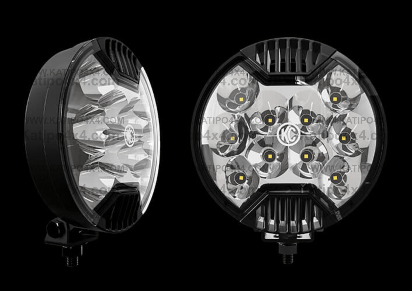 KC - 6" SlimLite LED - 2-Light System - 50W Spot Beam