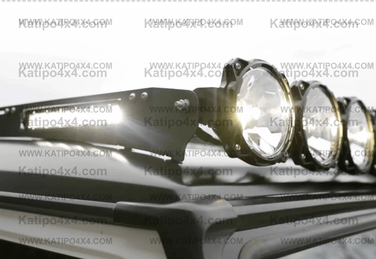 KC HiLights - 10" C-SERIES LED ( FOR M-RACK ) - 4-LIGHTS - 50W FLOOD BEAM - FOR M-RACKS
