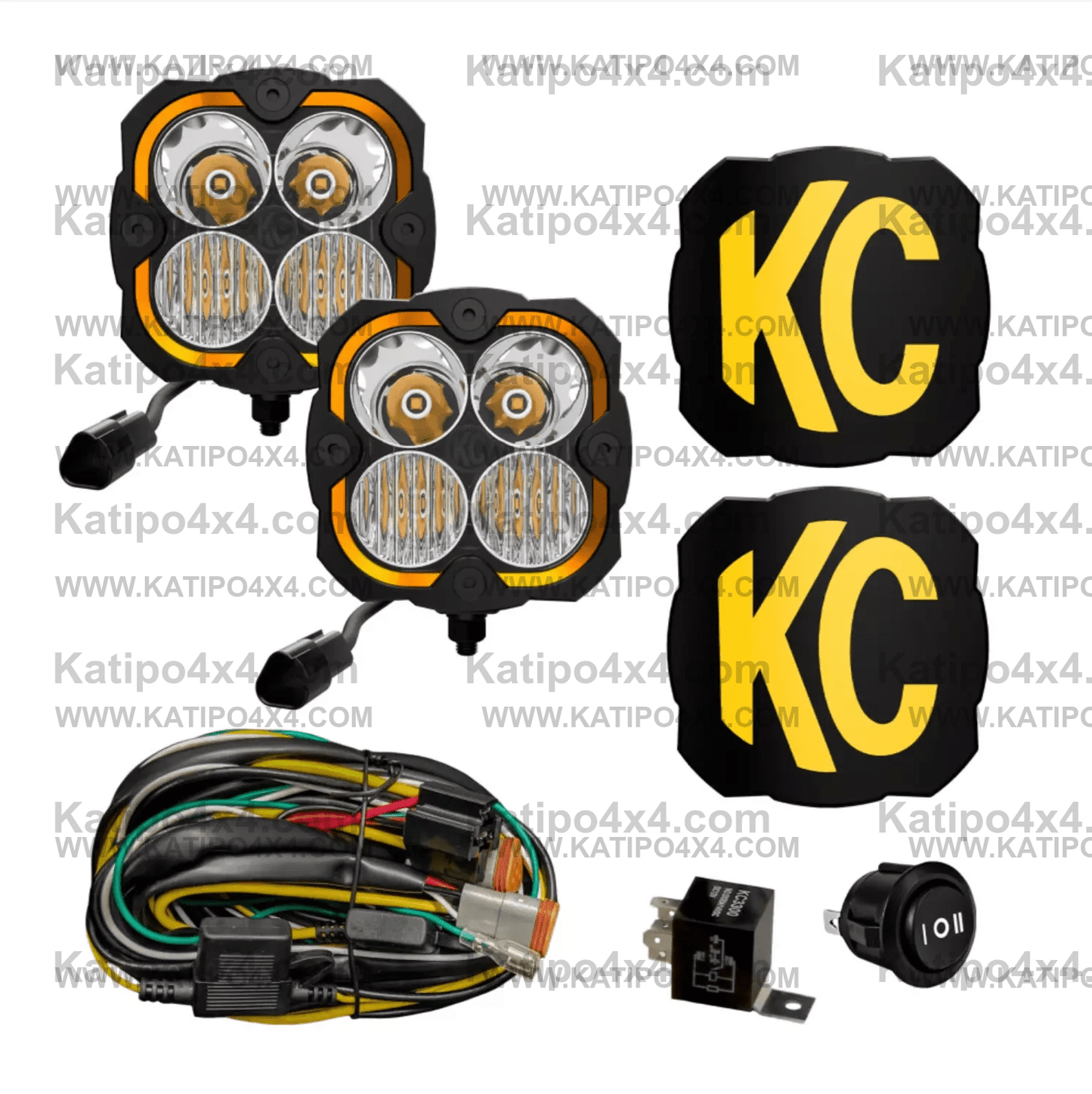 KC FLEX ERA® 4 Master Kit - 80W Combo Beam - Designed for Baja Racing