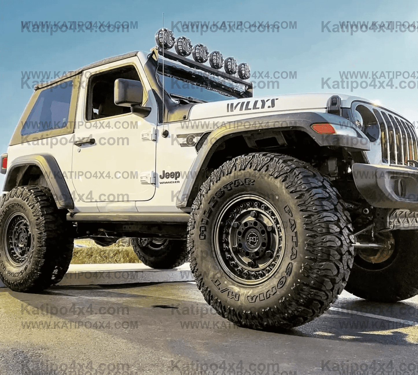 50" KC Xross Bar - Overhead - SlimLite LED - 6-Light System - 300W Spot Beam - 18-23 Jeep JL / JT
