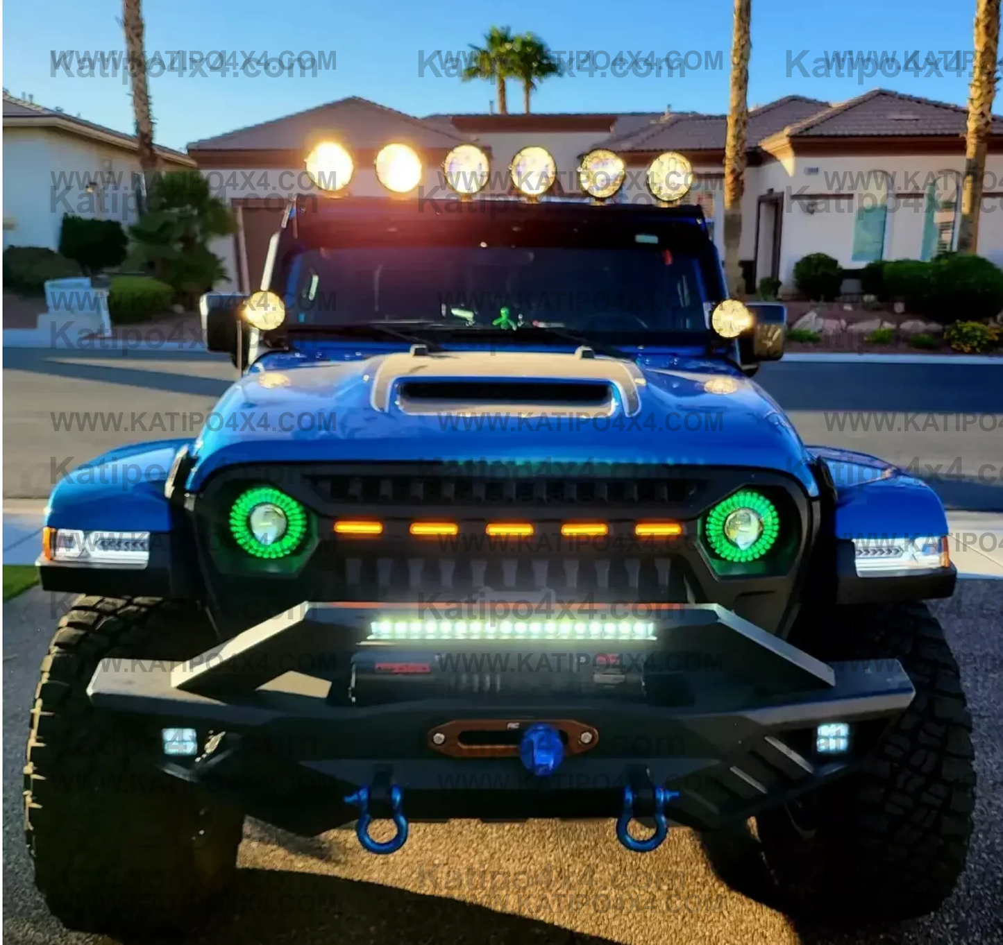 Bracket Set - 50" Light Bar - Overhead Mount - Pair - for Jeep 392/Mojave