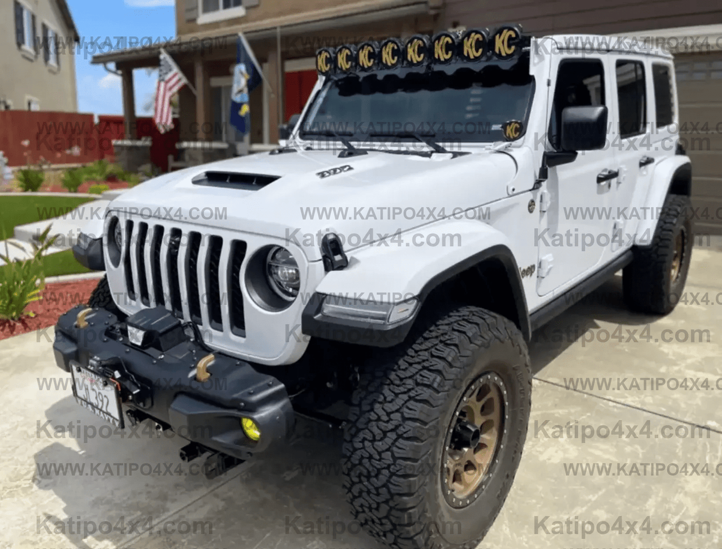 Bracket Set - 50" Light Bar - Overhead Mount - Pair - for Jeep 392/Mojave
