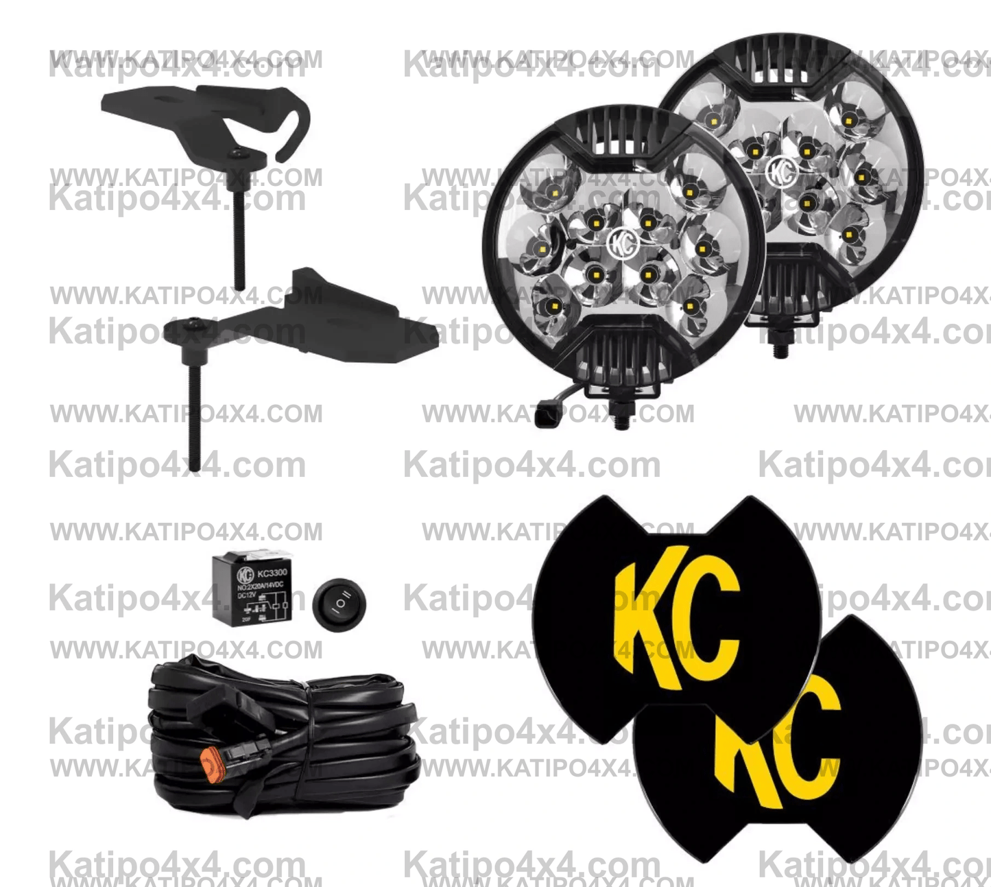 SlimLite® LED - 2-Light System - Ditch Light Kit - for Jeep 392/Mojave