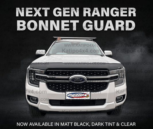 NEXT-GEN - BONNET GUARD TINTED / CLEAR / SILVER ( N.Z MADE ) NZ ONLY