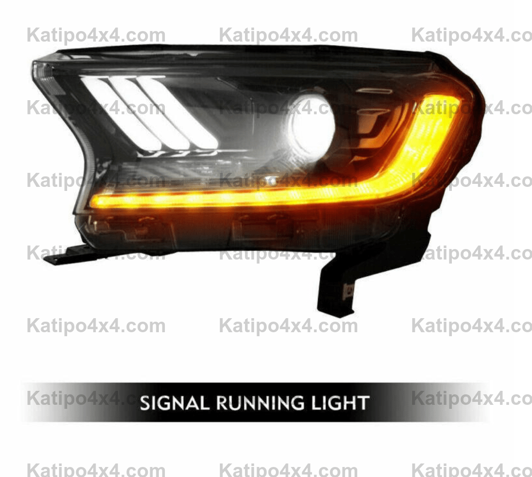 FULL BLACK - MUSTANG STYLE - PX2 & PX3 LED HEADLIGHTS  (2015-2022)