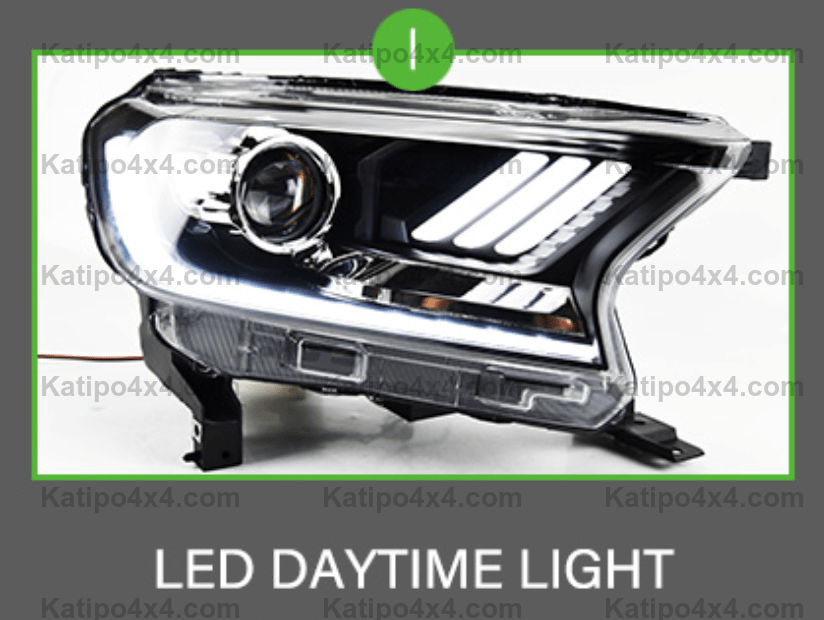 FULL BLACK - MUSTANG STYLE - PX2 & PX3 LED HEADLIGHTS  (2015-2022)