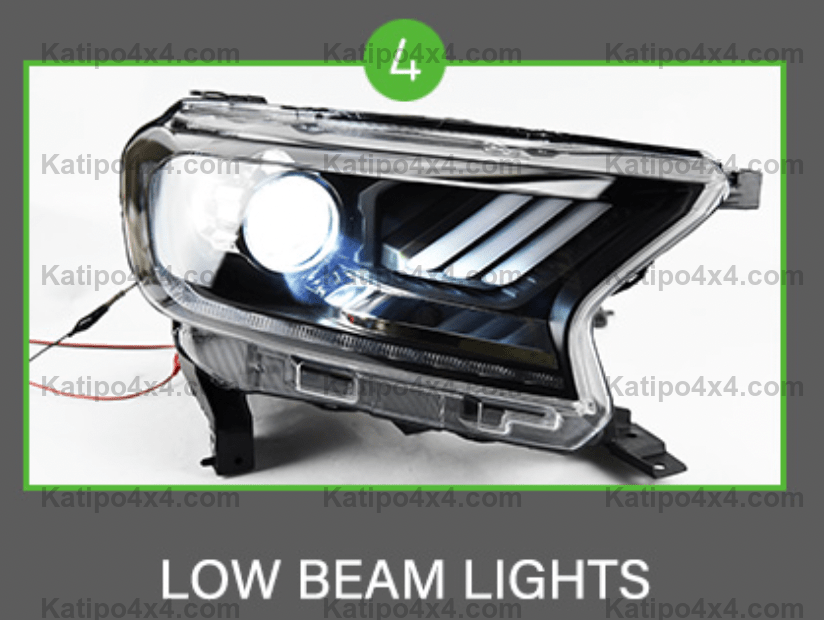 FULL BLACK - MUSTANG STYLE - PX2 & PX3 LED HEADLIGHTS  (2015-2022)