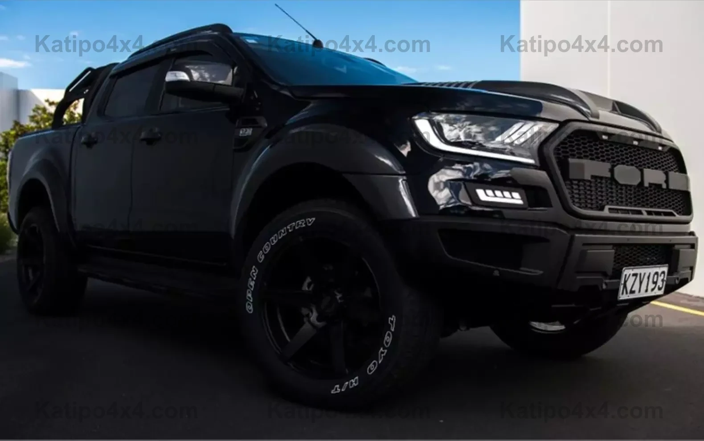 FULL BLACK - MUSTANG STYLE - PX2 & PX3 LED HEADLIGHTS  (2015-2022)