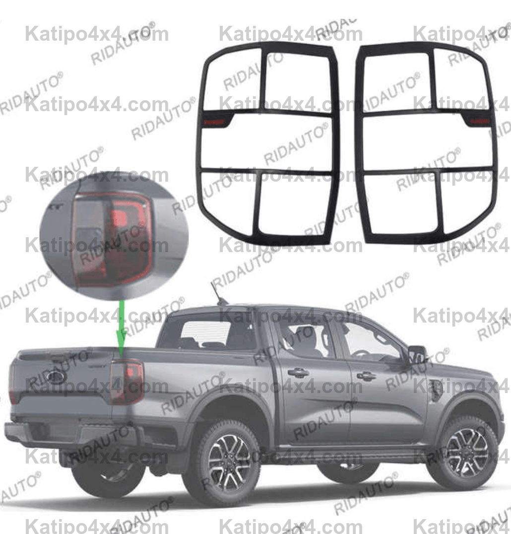 NEXT-GEN Ford Ranger Blackout REAR LIGHTS Trim
