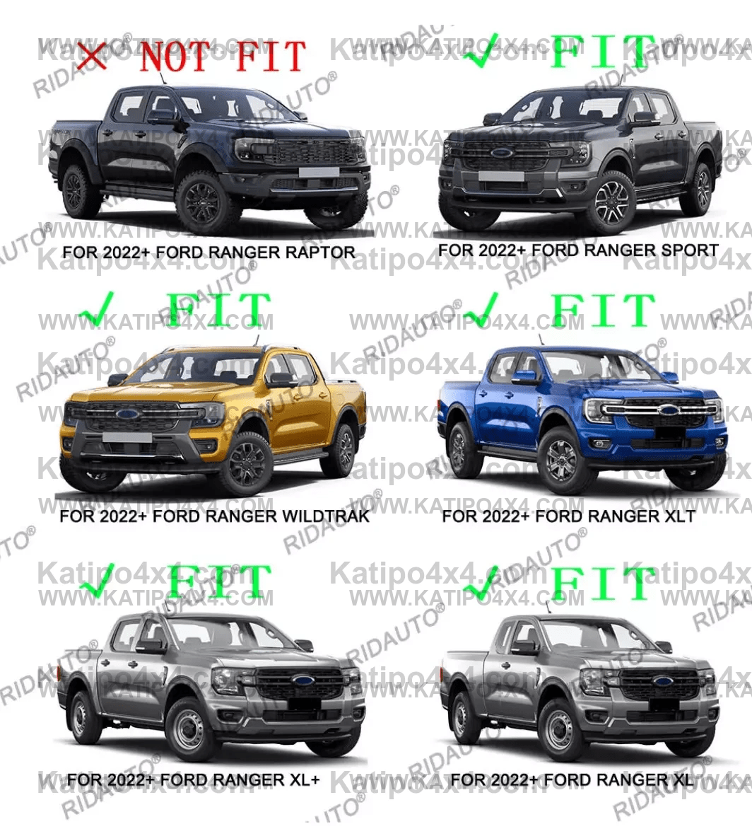 NEXT-GEN Ford Ranger Blackout SIDE Mirror Trim