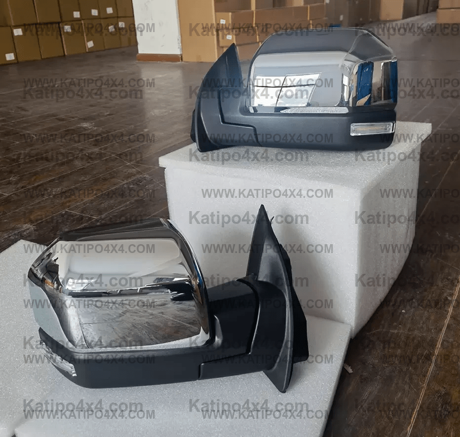FORD RANGER & RAPTOR TOWING MIRRORS 2011-2022 ( CHROME or BLACK ) ( FREE WORLDWIDE SHIPPING )