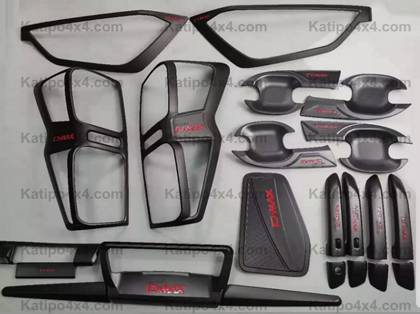 Isuzu D-max FULL BLACK OUT TRIM KIT 2020+