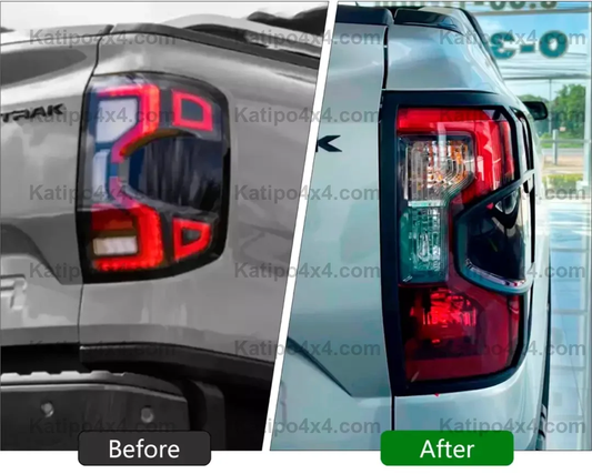 NEXT-GEN Ford Ranger Blackout REAR LIGHTS Trim