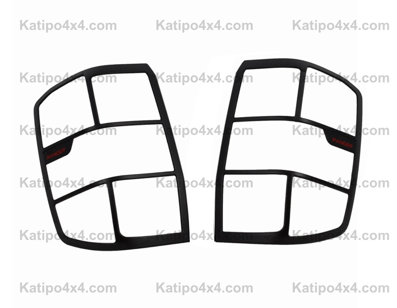 NEXT-GEN Ford Ranger Blackout REAR LIGHTS Trim