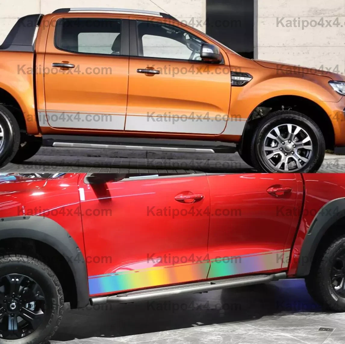 Ford Ranger & Raptor 2015-2022 Hood, Side Door,  Roof & Tailgate Vinyl Decals ( FREE WORLDWIDE SHIPPING )