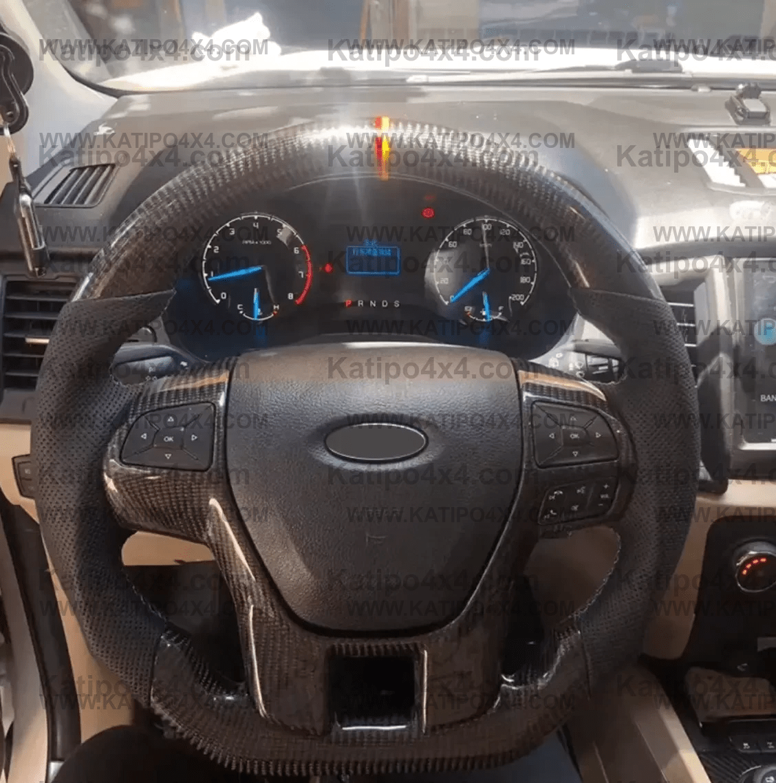 Carbon Fiber steering wheel Ford Ranger & Raptor 2015-2022 ( FREE WORLDWIDE SHIPPING )