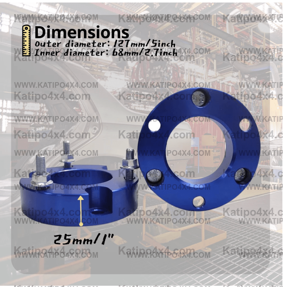 35MM / 1.5" - FORD RANGER & Everest COIL SPACERS / levelling  Kit  ( Set of 2x ) / WORLDWIDE SHIPPING
