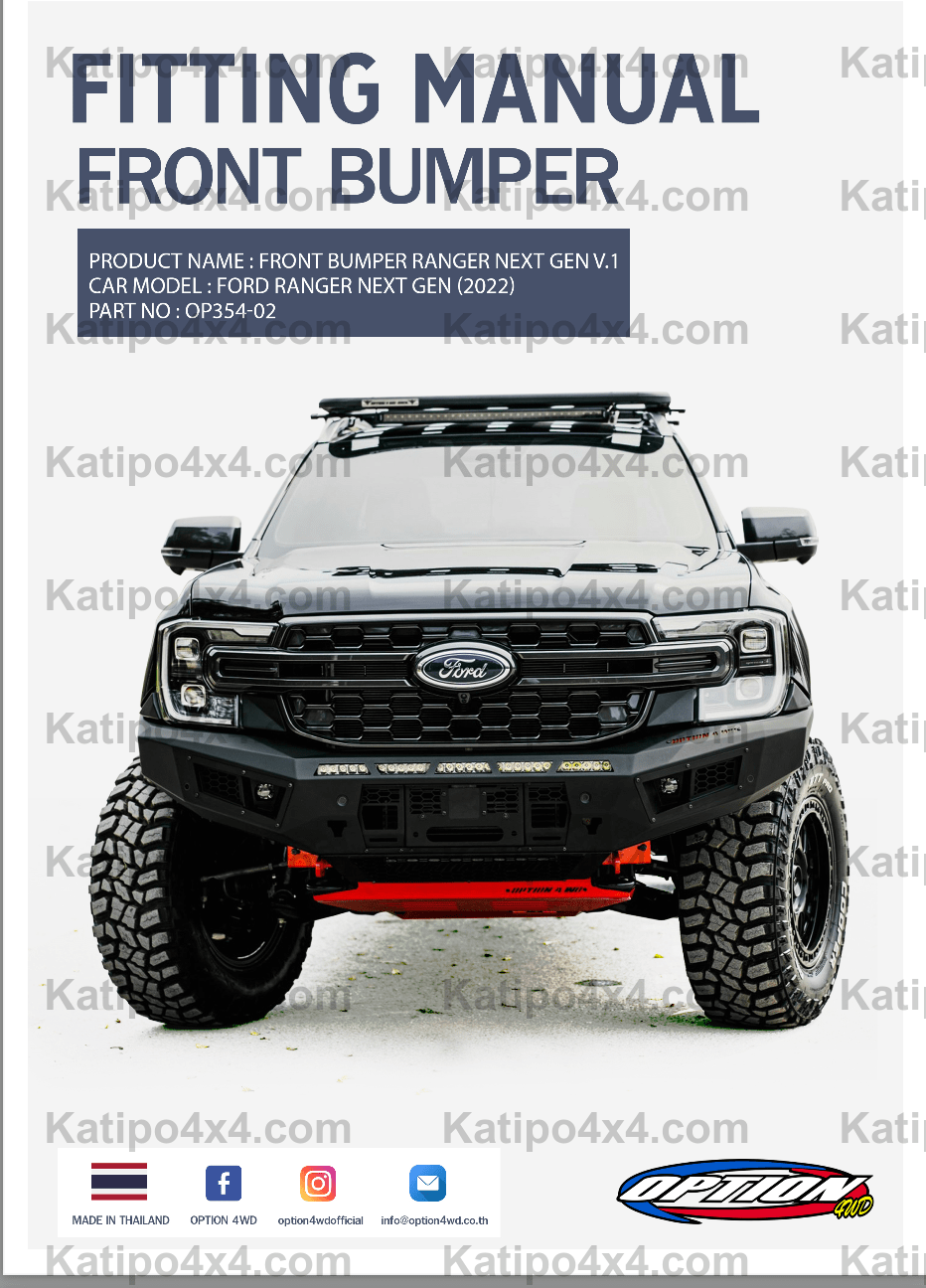 NEXT-GEN EVEREST - OP-V1 FRONT WINCH BAR FORD EVEREST 2022+ ( IN STOCK NOW )