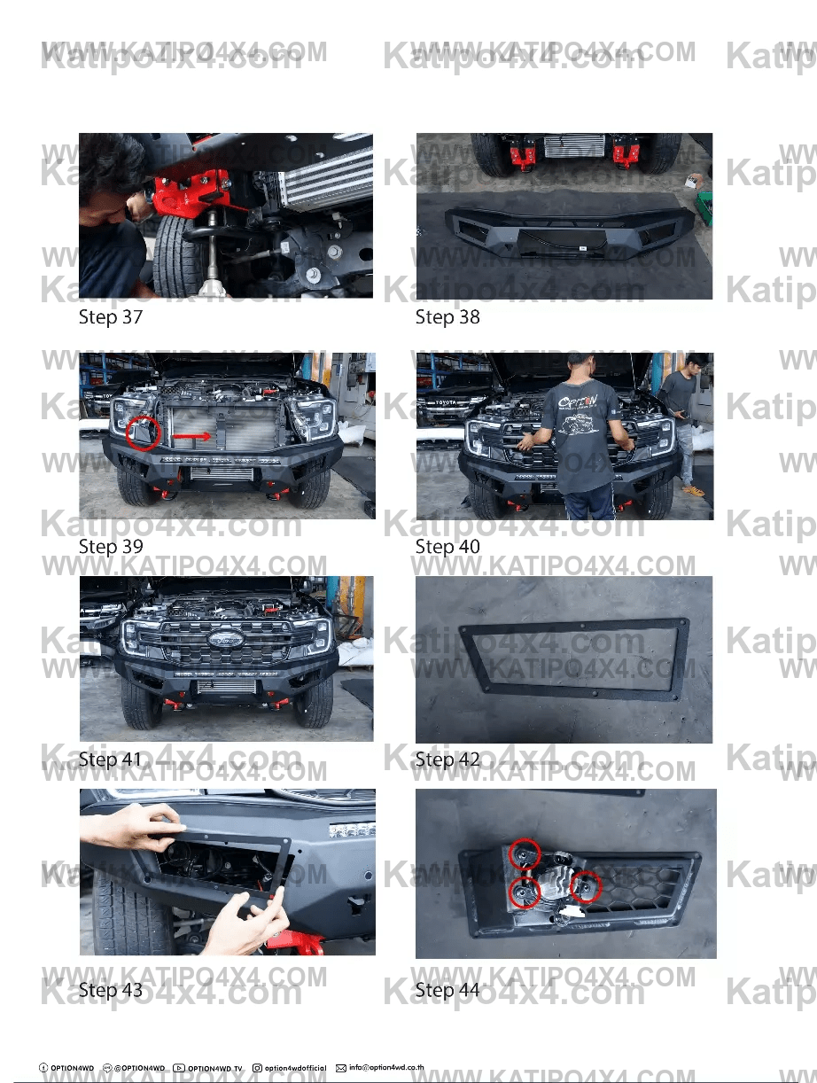 NEXT-GEN 2022+ OP-V1 FRONT WINCH BAR  - FORD RANGER & EVEREST ( IN STOCK NOW )