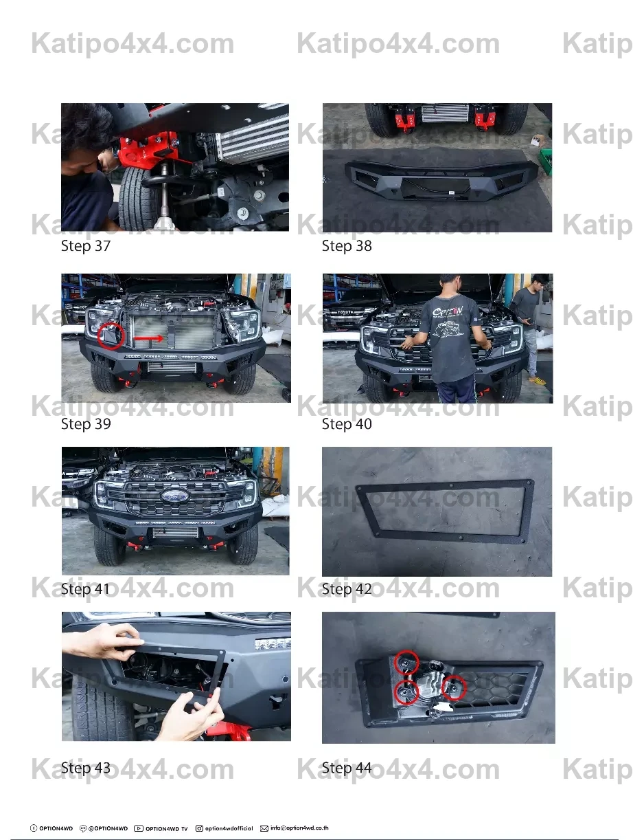 NEXT-GEN EVEREST - OP-V1 FRONT WINCH BAR FORD EVEREST 2022+ ( IN STOCK NOW )