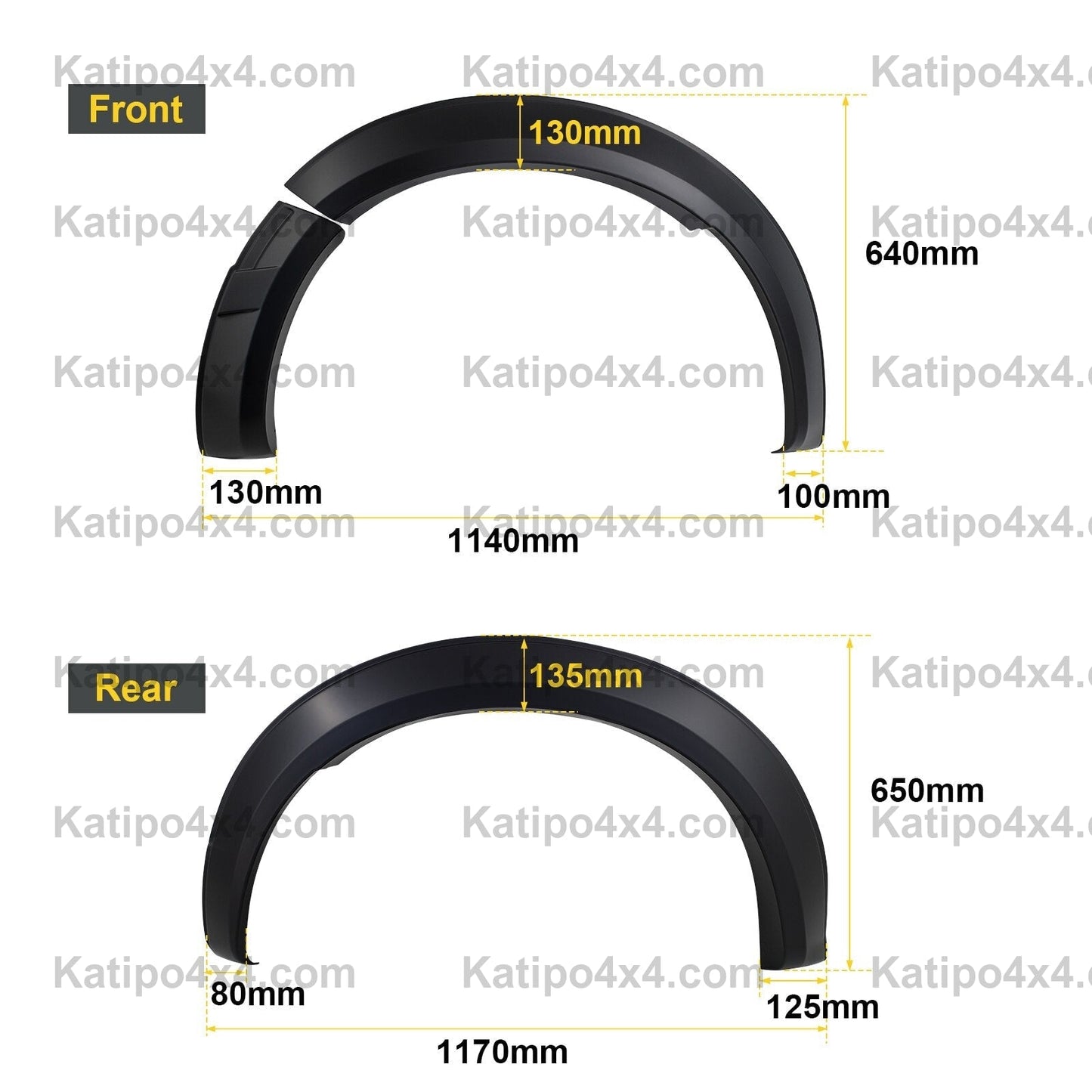 Fender Flares For Ford Ranger 2023+ NEXT-GEN Sport