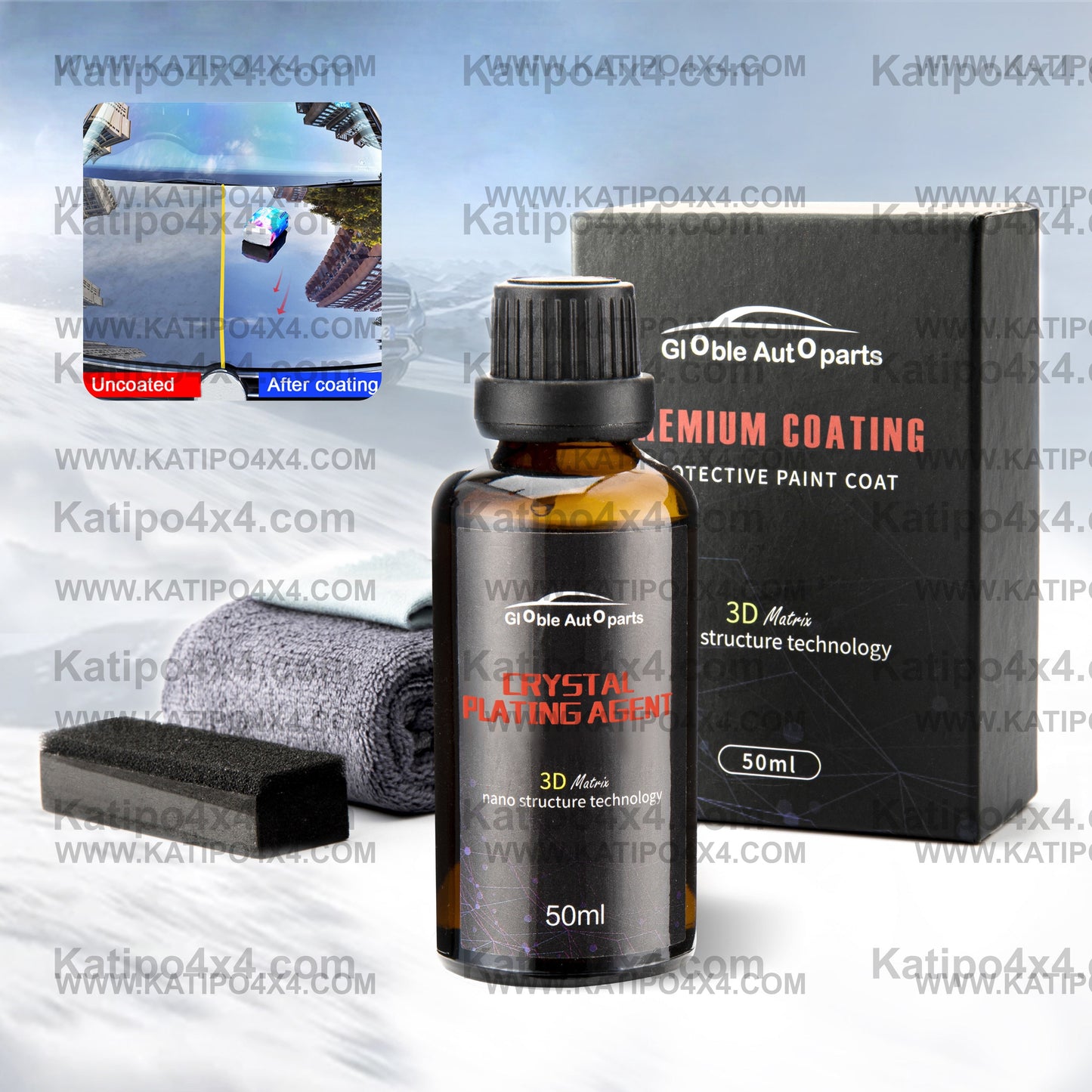 Glass Ceramic Car Coating - Anti-scratch Super Hydrophobic Glass Coating ( FREE WORLDWIDE SHIPPING )