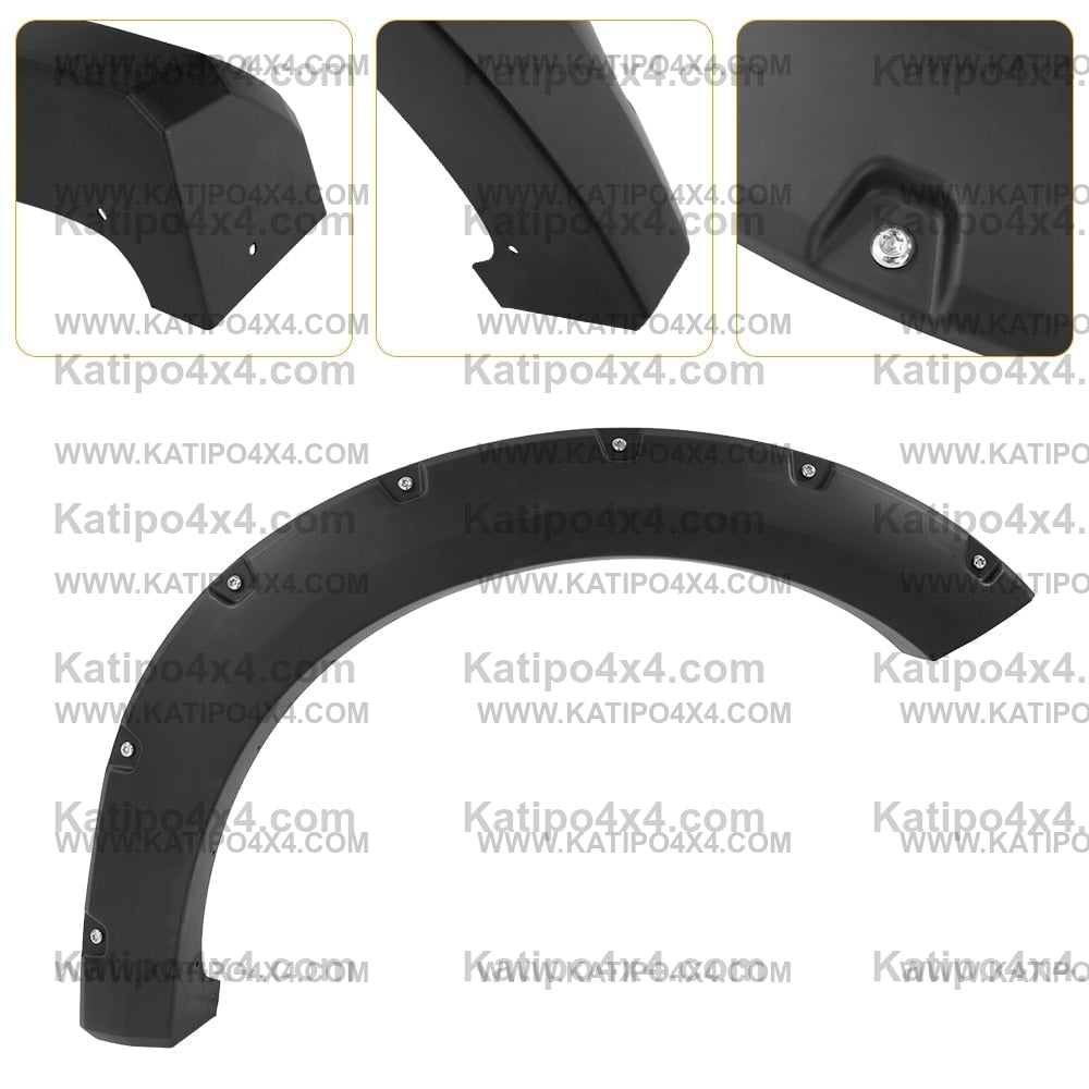 Bolt Style Fender Flares  For Ford Ranger 2023+ Next-Gen WILDTRAK SPORT XLT XLS XL With Front Bulbar 4''