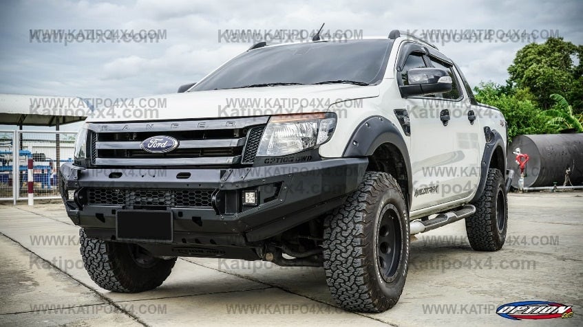 OPTION4WD - V.1 FRONT WINCH BAR,  PX1 FORD RANGER ( 2012-2014 )