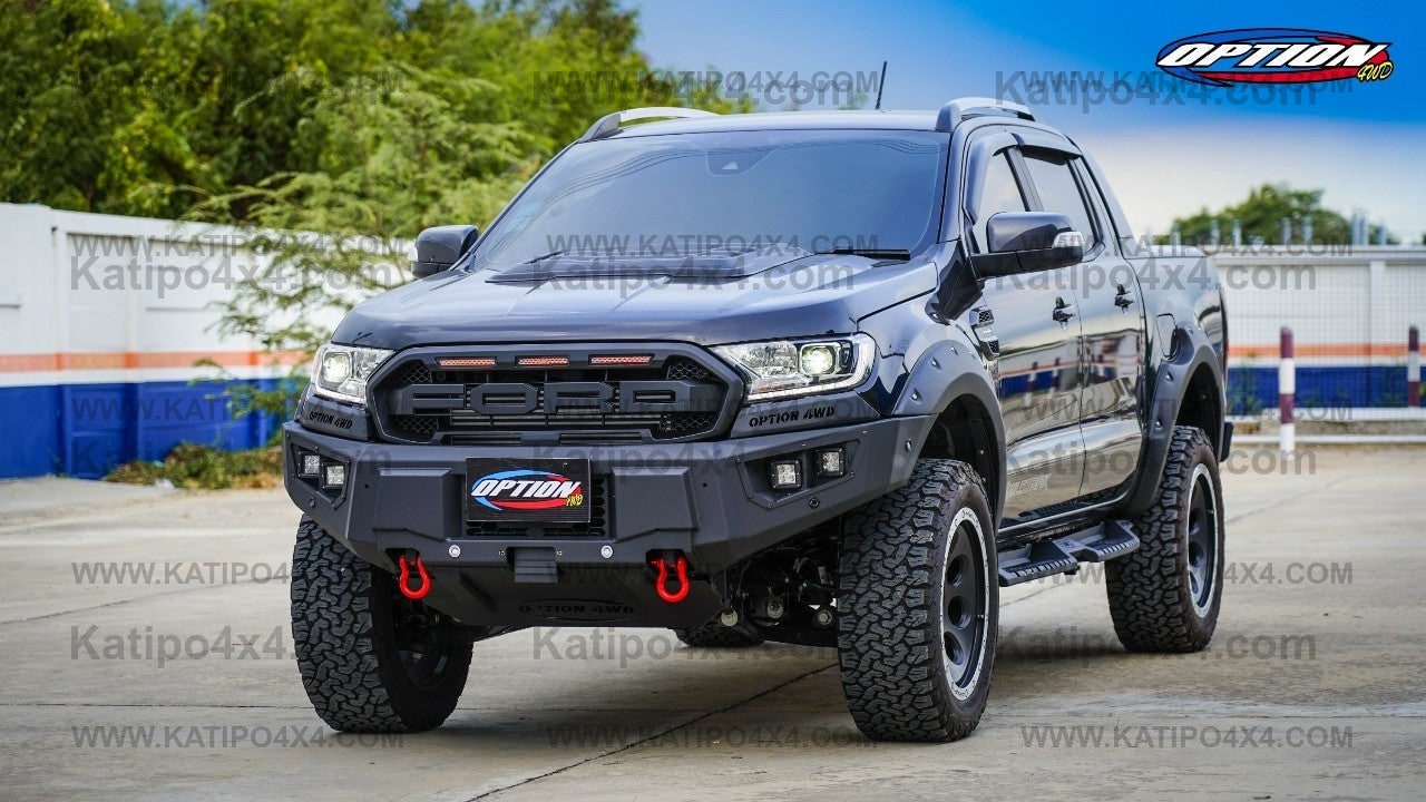 OPTION4WD - V.2 FRONT WINCH BAR, RANGER & EVEREST