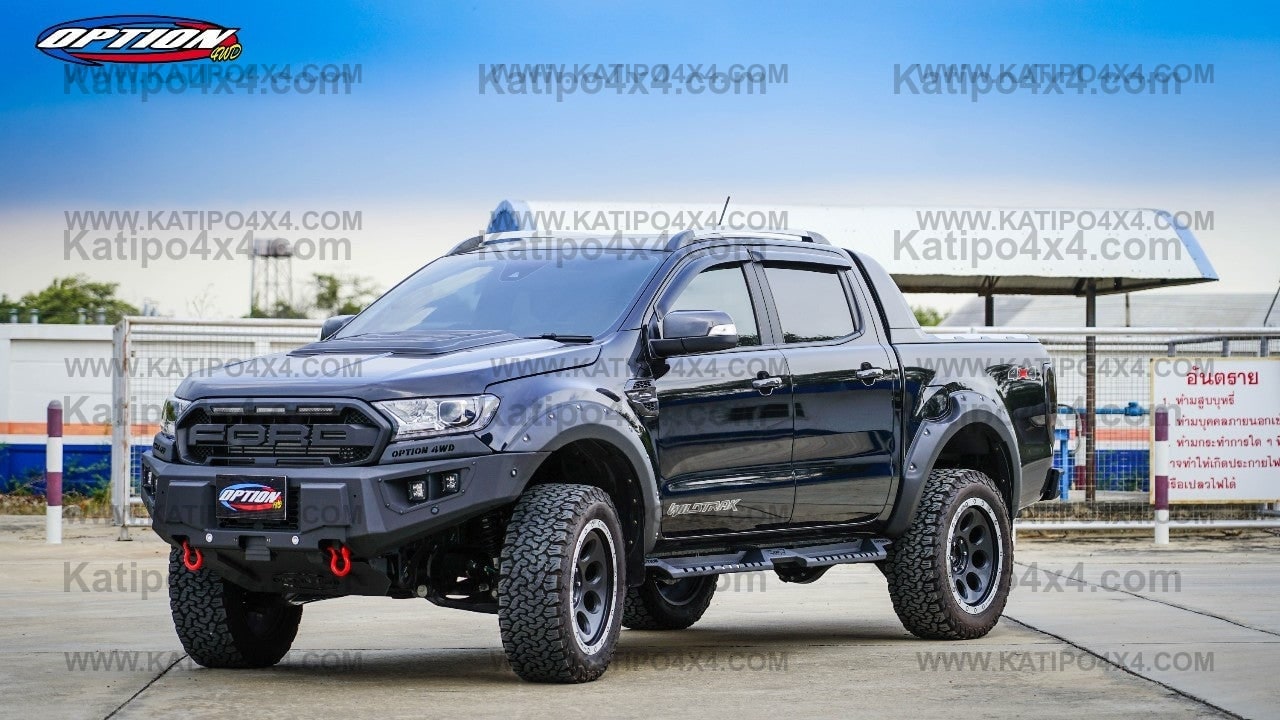 OPTION4WD - V.2 FRONT WINCH BAR, RANGER & EVEREST