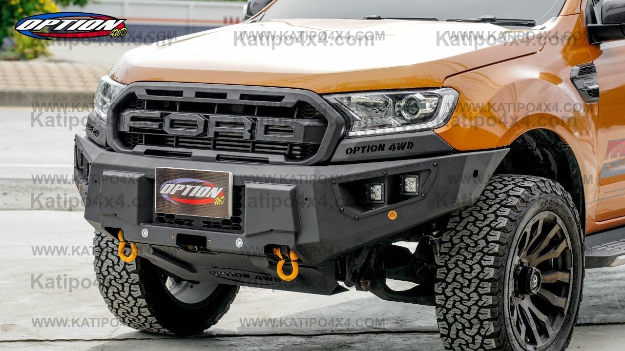OPTION4WD - V.2 FRONT WINCH BAR, RANGER & EVEREST
