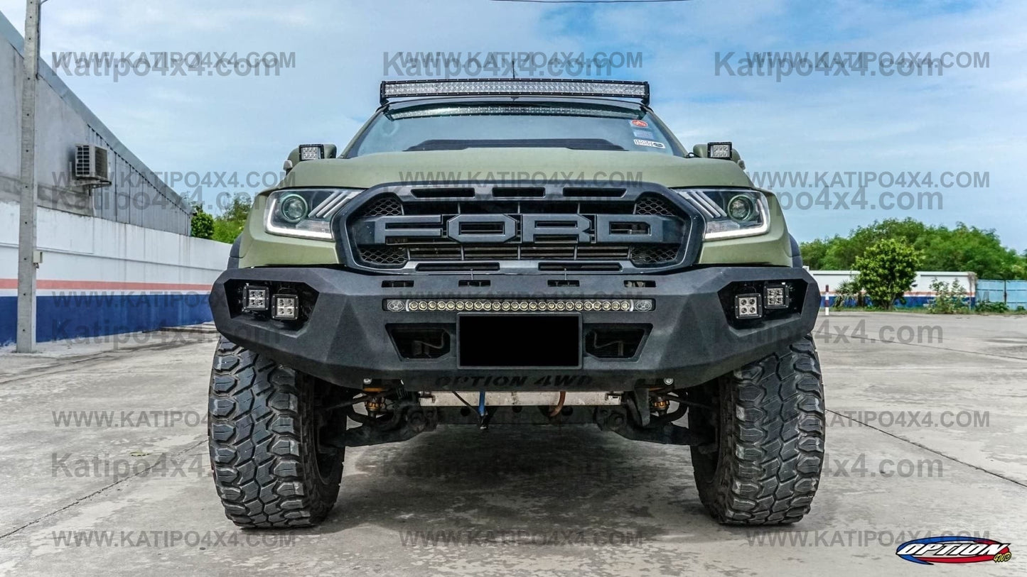 OPTION4WD - V.3 FRONT WINCH BAR - RANGER & EVEREST  (2015-2022)