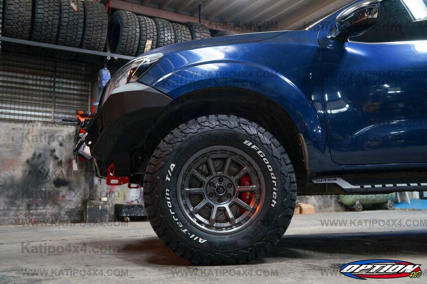 OPTION4WD - V.1 FRONT WINCH BAR - NISSAN NAVARA (2015-2019 )